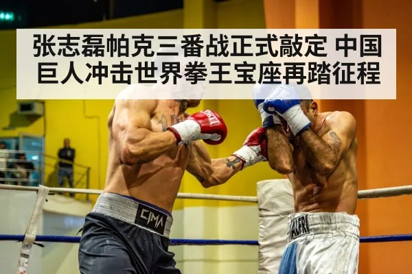 张志磊帕克三番战正式敲定 中国巨人冲击世界拳王宝座再踏征程
